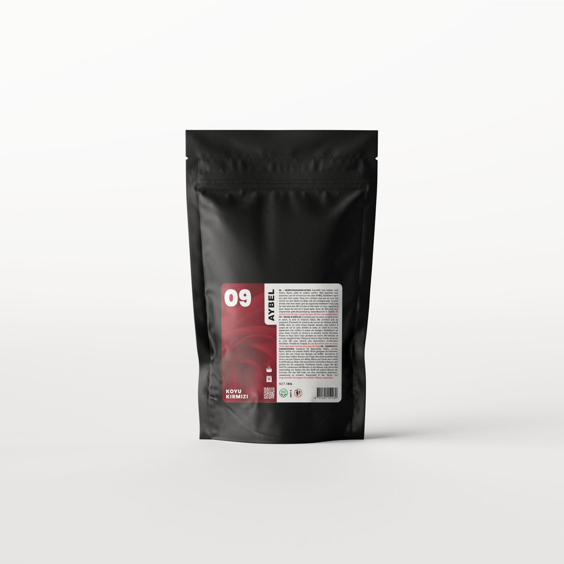 Tekstiiliväri Tummanpunainen