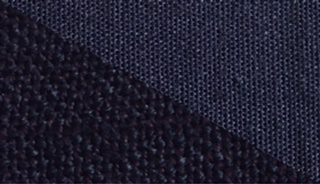 Fabric swatch dyed in dark denim blue, demonstrating the vibrant color achieved with our fabric dye on different textures and fibres